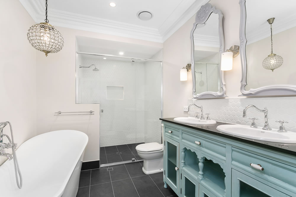 Main Bathroom 2 hamptons style modern colonial